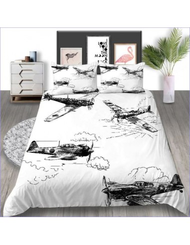 Housse de Couette Ado Avions Vintages Pour