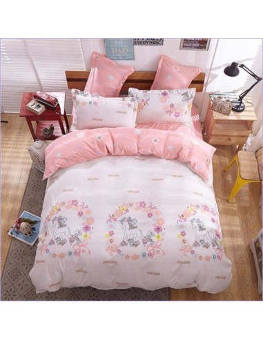 Housse de Couette Petite Licorne Rose Pour