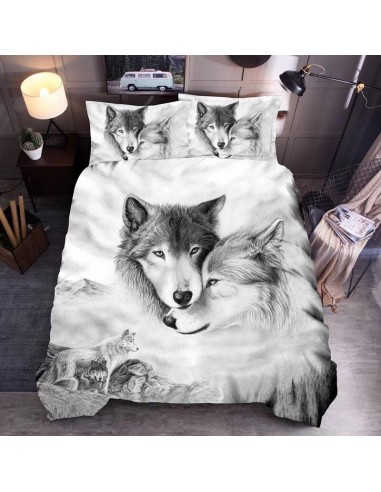 Gray wolf duvet cover le concept de la Pate a emporter 