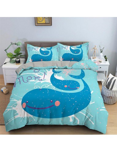 Cute whale duvet cover les muscles