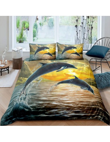 Sunset dolphin duvet cover JUSQU'A -70%! 