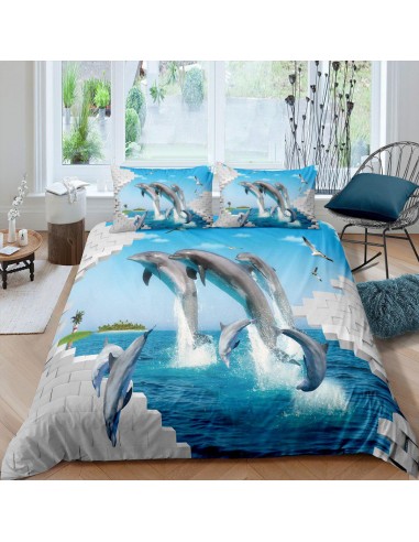 Tropical dolphin duvet cover l'évolution des habitudes 