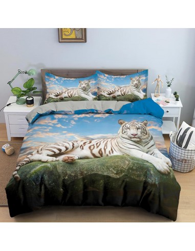 White tiger duvet cover Faites des économies