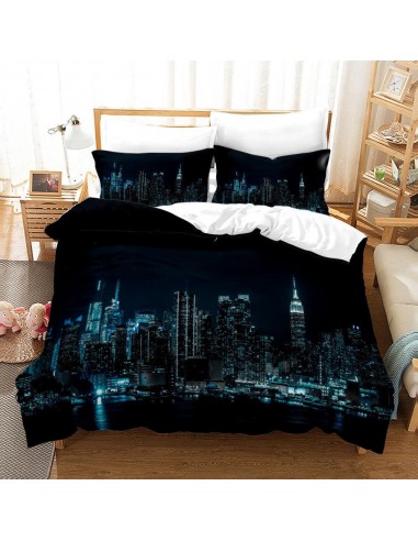 New York Duvet Cover Night une grave pollution 