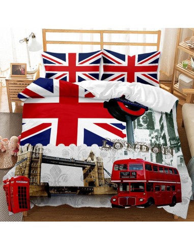 Duvet cover London flags en linge