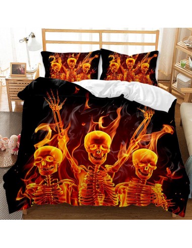 Duvet cover skeleton hell suggérées chez