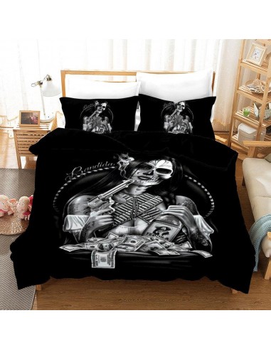 Silver skeleton duvet cover Profitez des Offres !