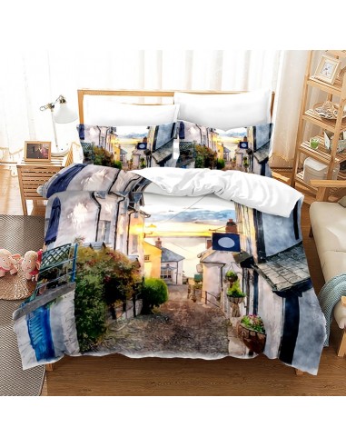 Greece city duvet cover shop