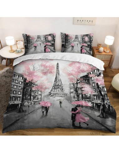 Duvet cover Paris La Vie en Rose pas cher chine