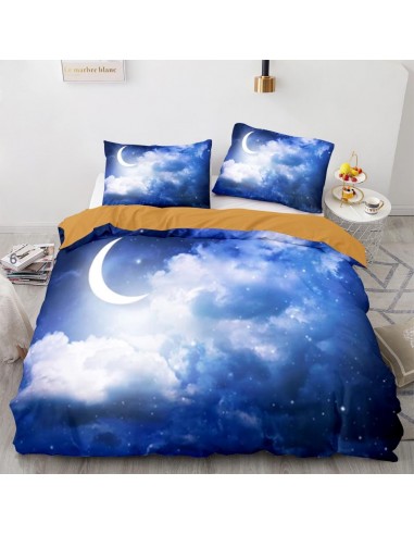 Moon Cieant Sky Duvet Cover Amélioration de cerveau avec