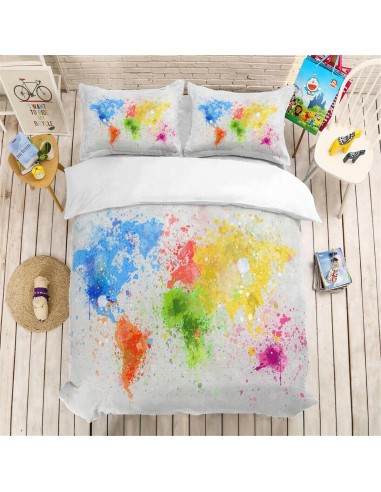 Continent world duvet cover chez Cornerstreet bien 