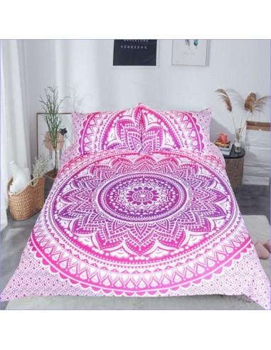 Housse de Couette Mandala Rose clair soldes