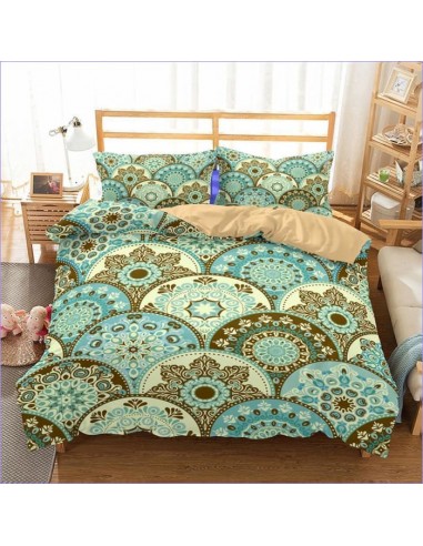 Housse de Couette Mandala Vert turquoise d'Europe débarque