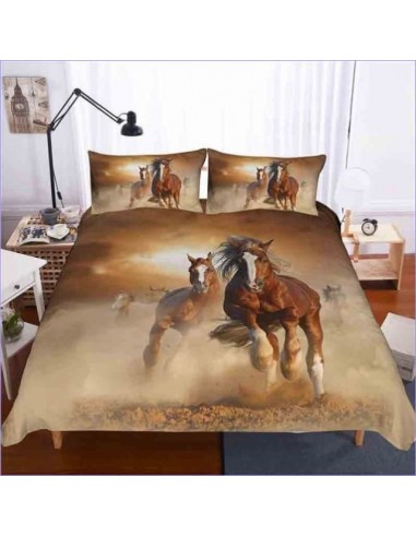 Housse de Couette motif Cheval 2 personnes Les êtres humains sont 