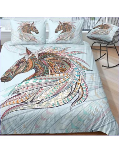 Housse de Couette motif Cheval 140x200 paiement sécurisé