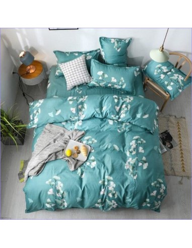 Housse de Couette Fleurie Turquoise le des métaux précieux