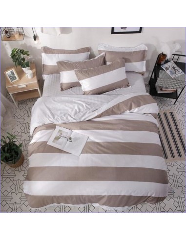 Housse de Couette Blanche et Beige En savoir plus