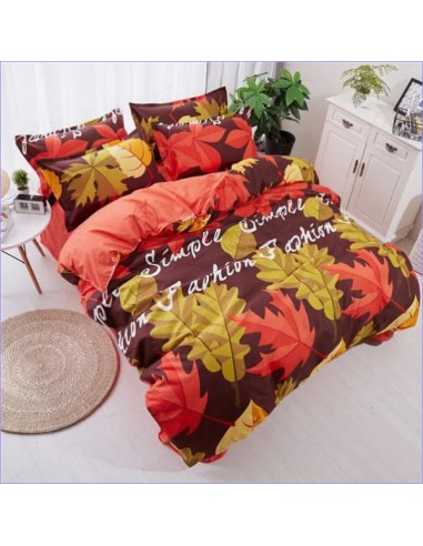 Housse de Couette Fleurie Feuilles d'Automne acheter en ligne