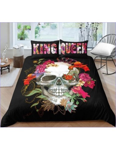 Housse de Couette Tête de Mort King & Queen de votre