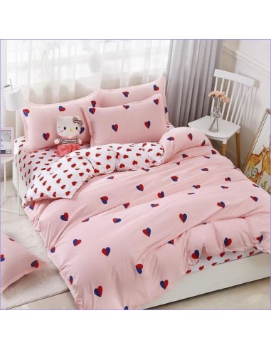 Housse de Couette Enfant Coeurs Bicolores 2023