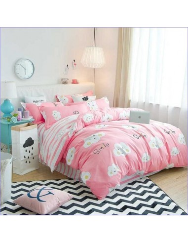 Housse de Couette Enfant Nuage Rose Smile le concept de la Pate a emporter 