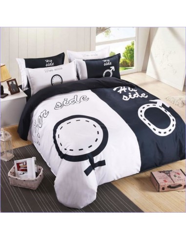 Housse de Couette Coté Couple Symbole rembourrage situé sous