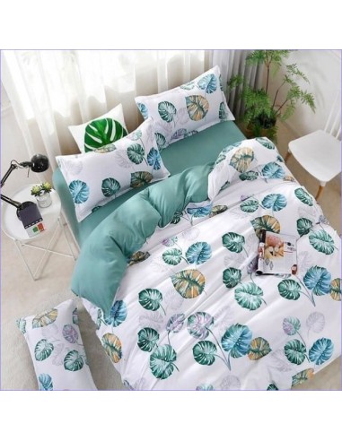 Housse de Couette Fleurie Feuilles succulente prix